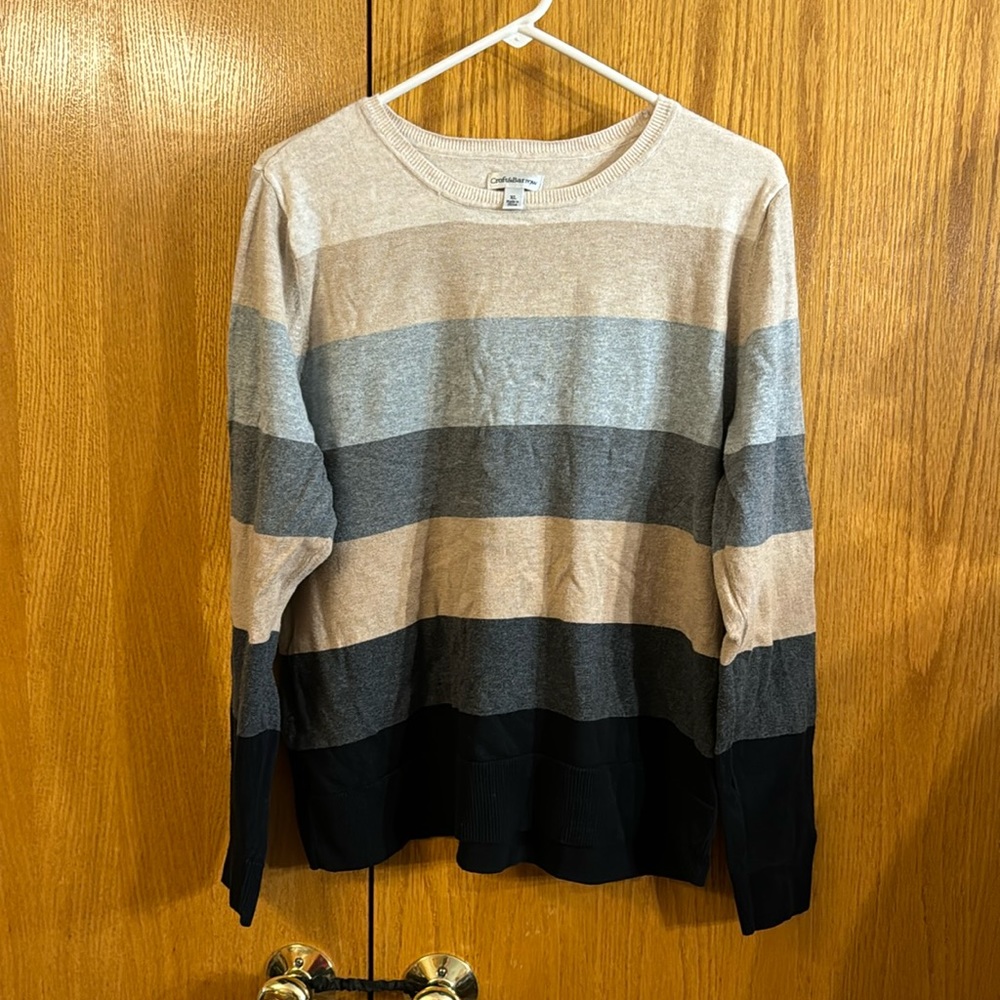 Croft and Barrow striped sweater size XL